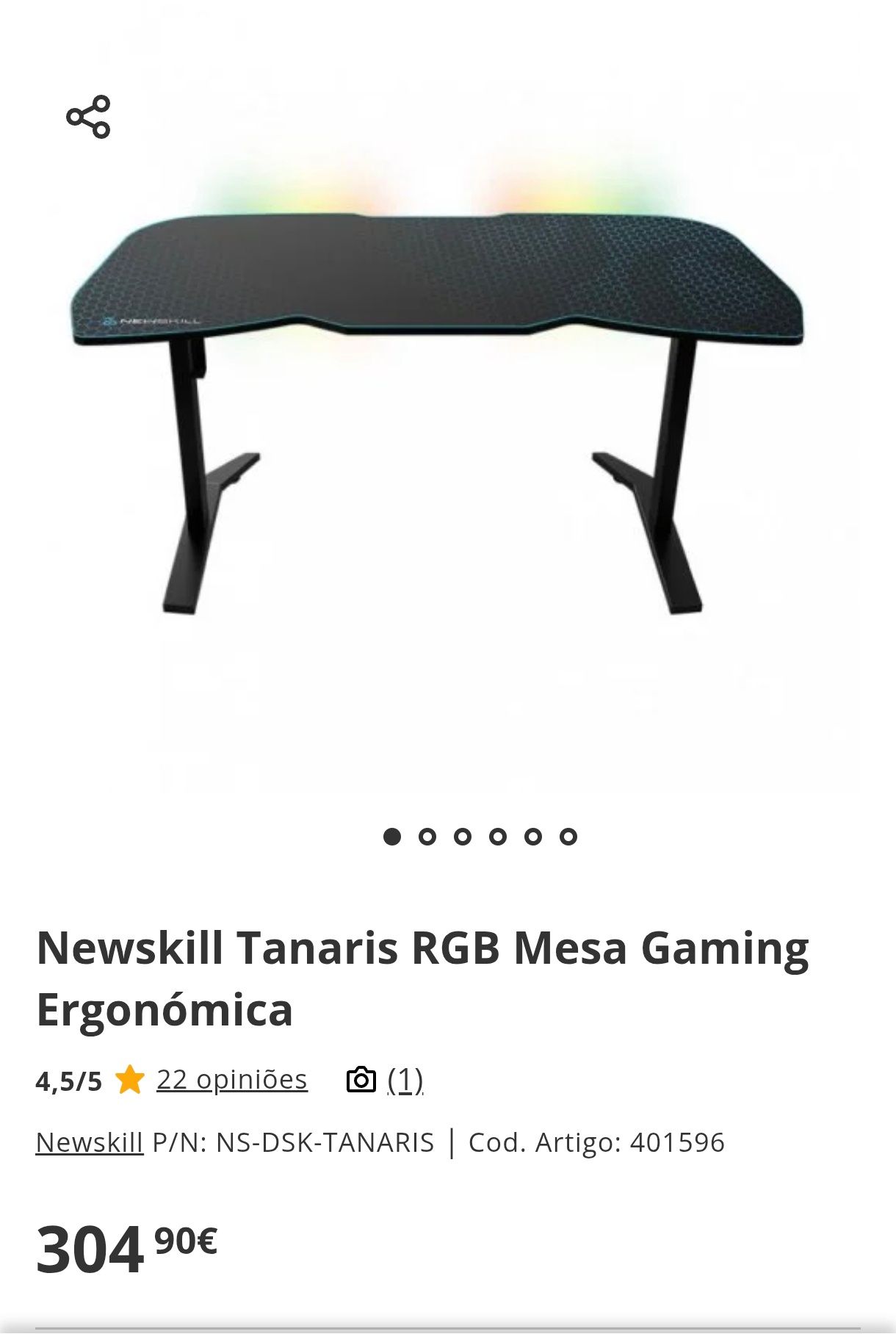 Mesa gaming newskill tanaris rgb