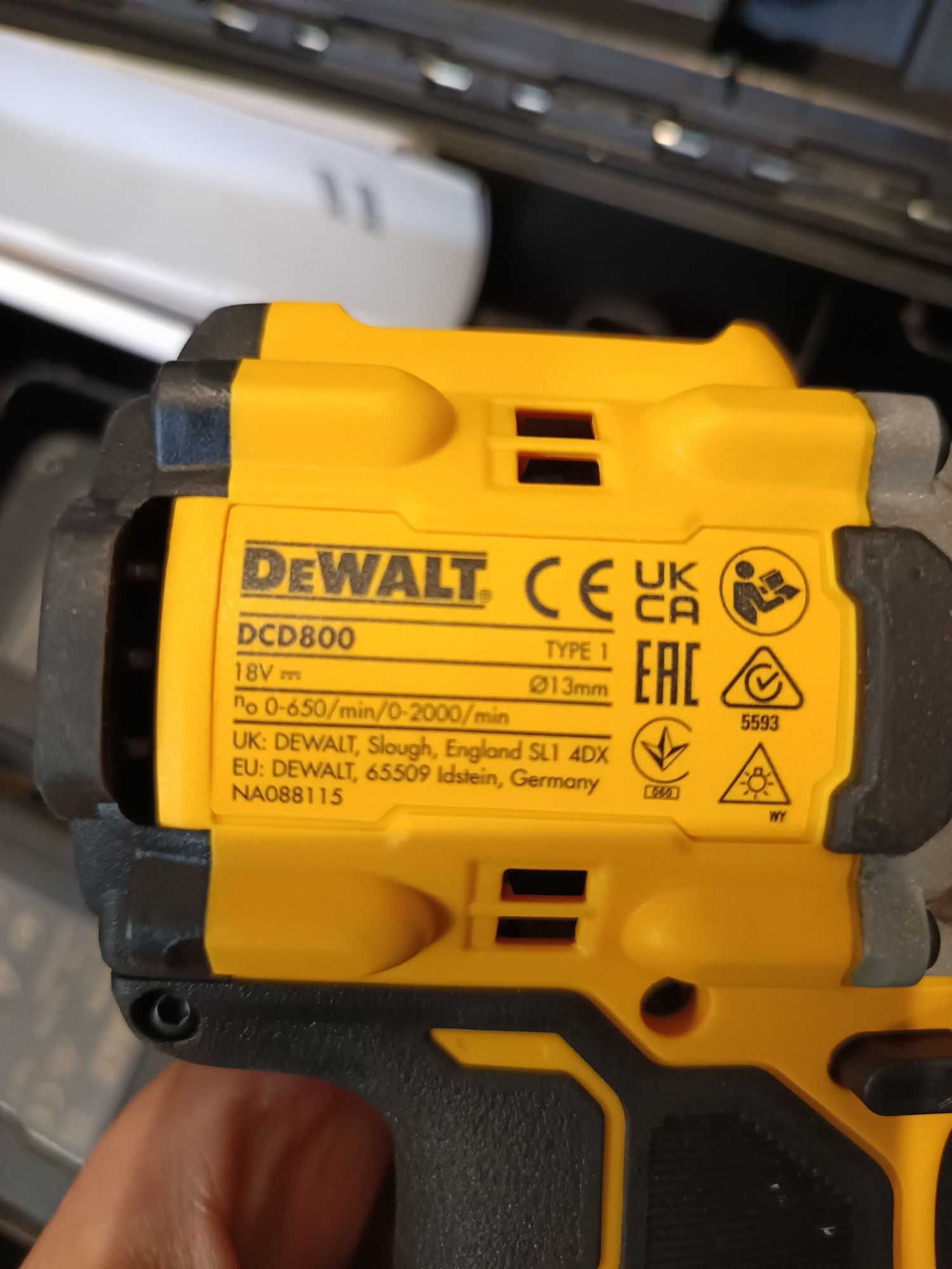 Wkrętarka DeWalt DCD800 ładowarka 2x akumulator