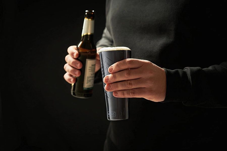 Kubek o podwójnych ściankach Lurch, stal nierdzewna, 0,4 l, antracytow