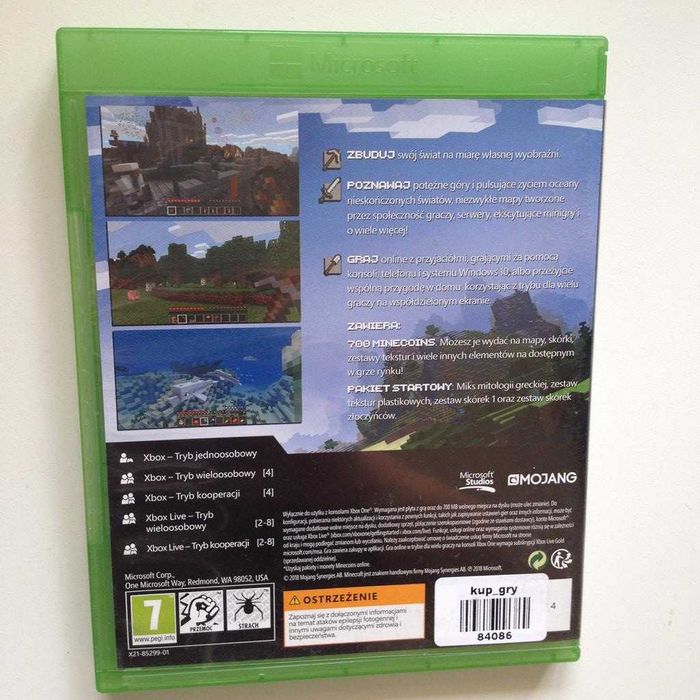 Minecraft XOne PL Sklep W-wa Ursynów