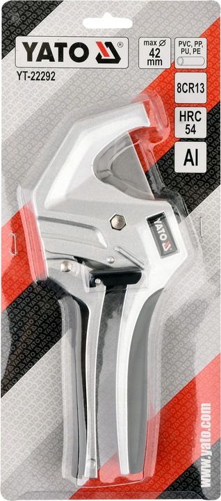 Yato Obcinak Nożyce Aluminiowe Do Rur Pcv Pp, Pe, Pu, Peszli 42mm Yt-2