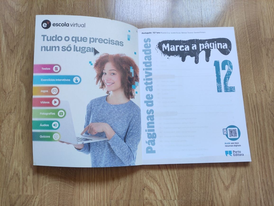 Português 12°- Caderno de Atividades Marca a Página- Porto Editora
