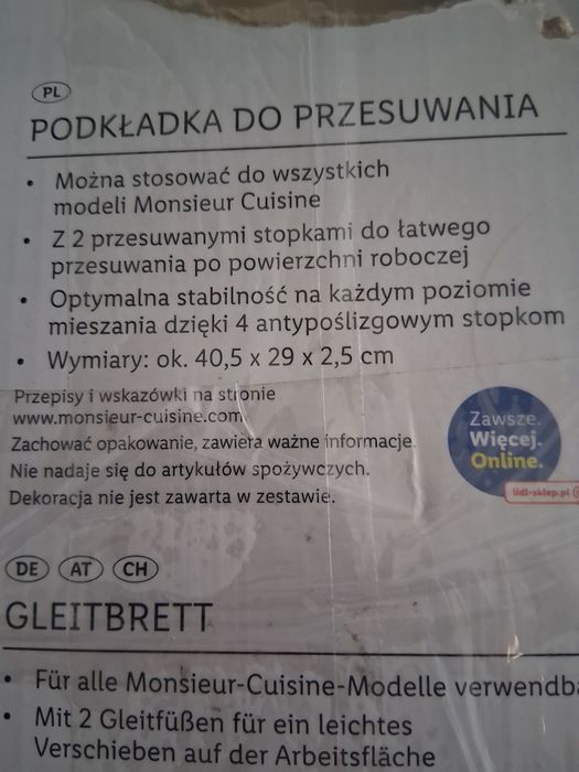 SILVERCREST Monsieur lidlomix podkładka antypoślizgowa nowa