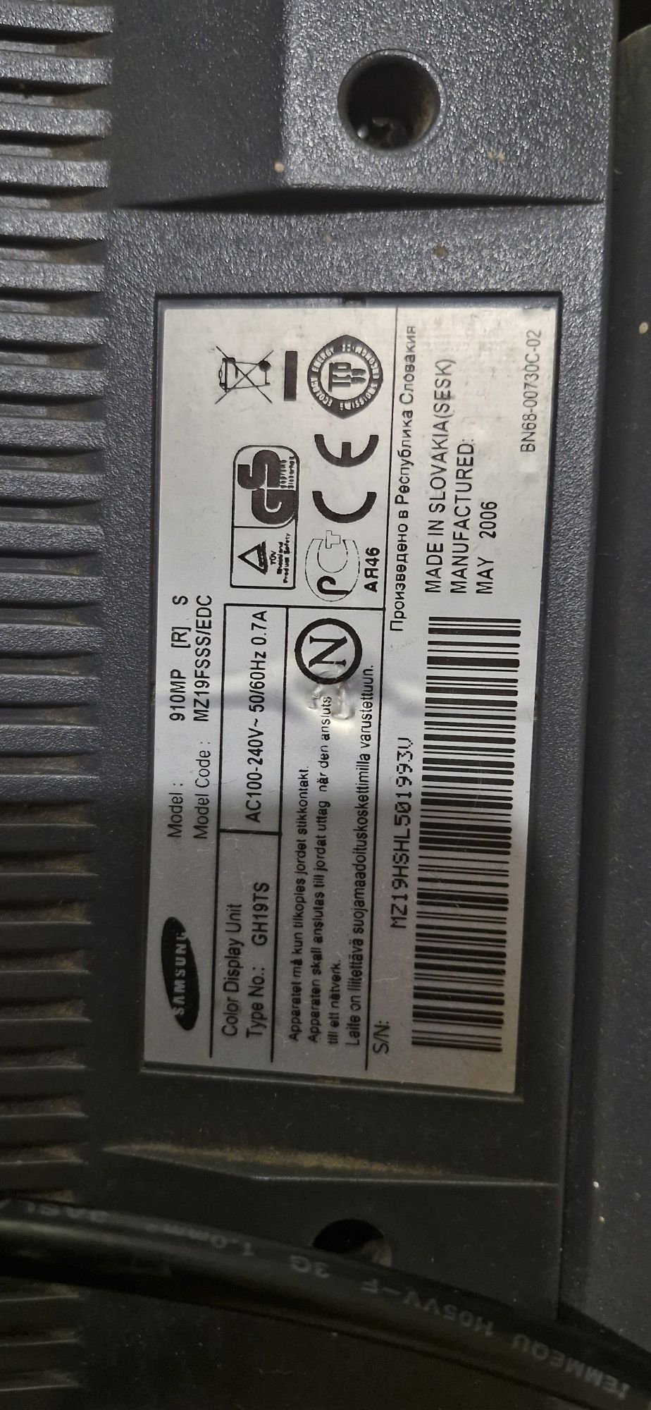 Монітор +Телевізор  19" Samsung 910