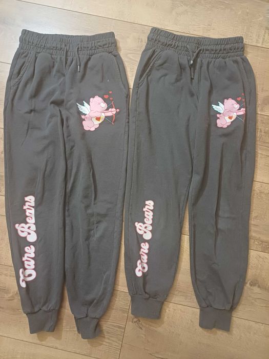 Spodnie ciepłe dresowe dla bliźniaczek