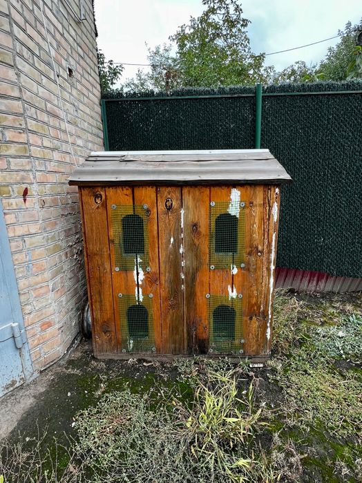 Будиночок для тварин двоповерховий з опаленням