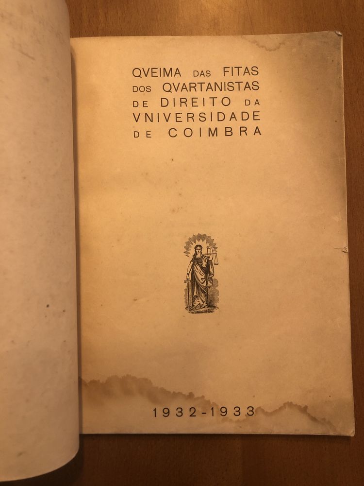 Queima das fitas quartanistas de direito 1932/1933