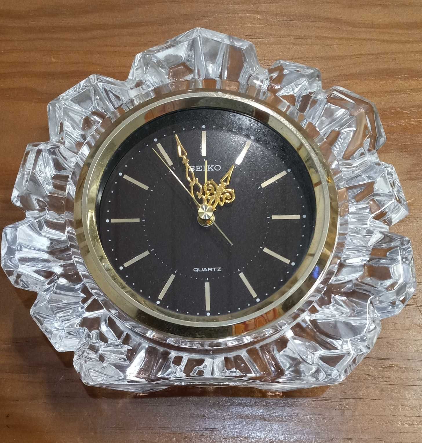Vintage Seiko Crystal Table Clock