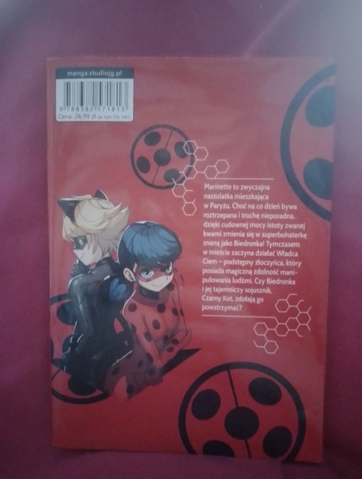 Miraculum biedronka i czarny kot manga tom 1