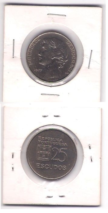 Moeda 25 escudos 1977