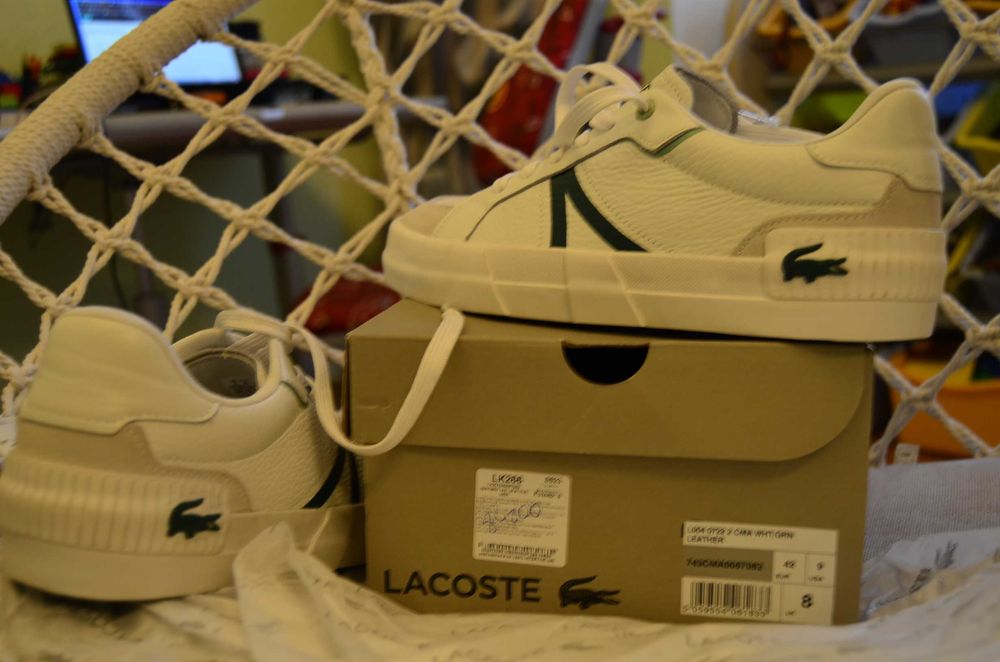 Кроссовки Lacoste, кеды дышащие Лакоста 42 размер, стелька 27.4 см