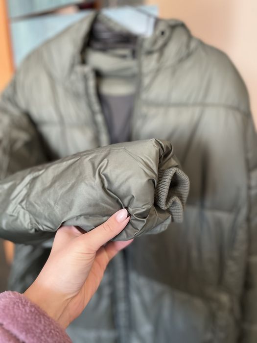 Пальто -пуховик на замку