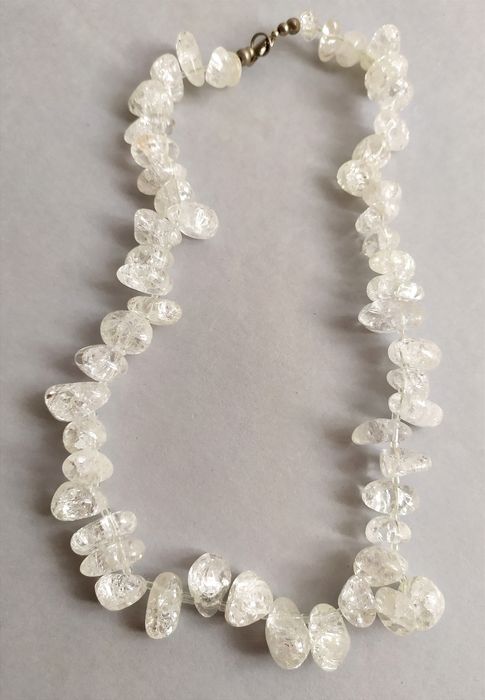 ХРУСТАЛЬ Горный бусы из натурального камня кварц ожерелье из камня ю