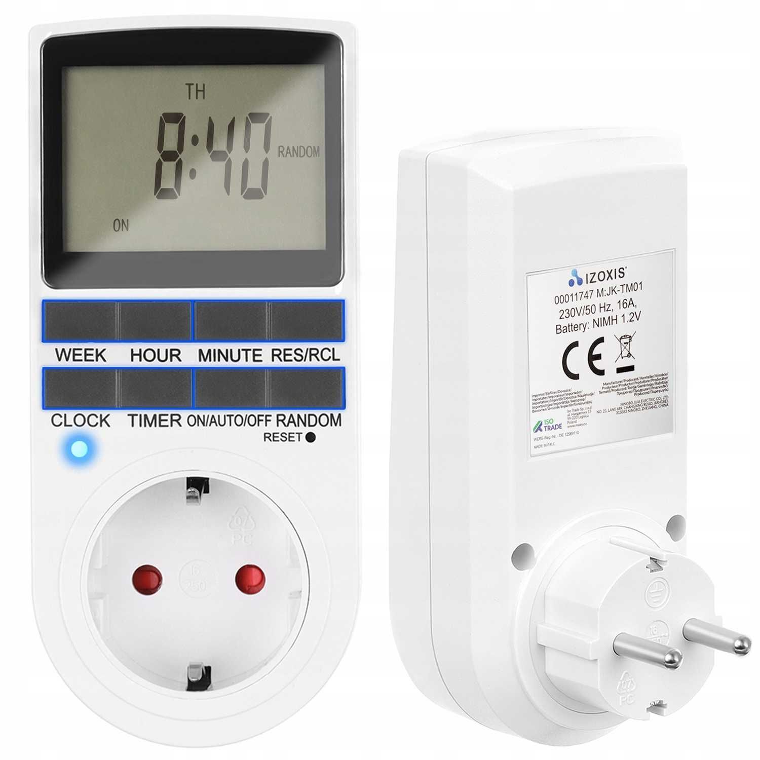 Programator Czasowy Włącznik Wyłącznik Prądu Timer LCD