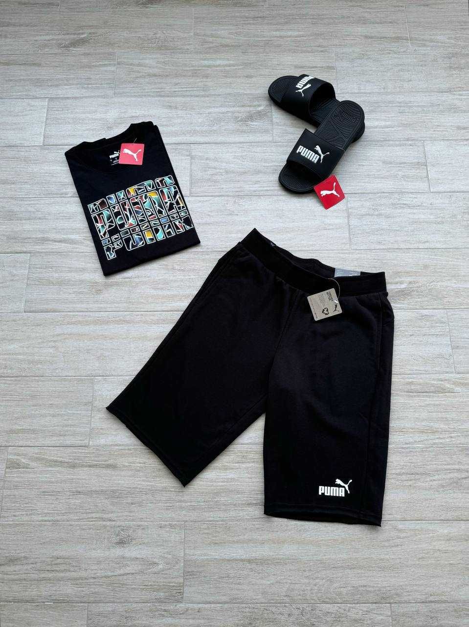 США! Літні чоловічі костюми шорти + футболка Puma ESS Оригінал! S-XXL