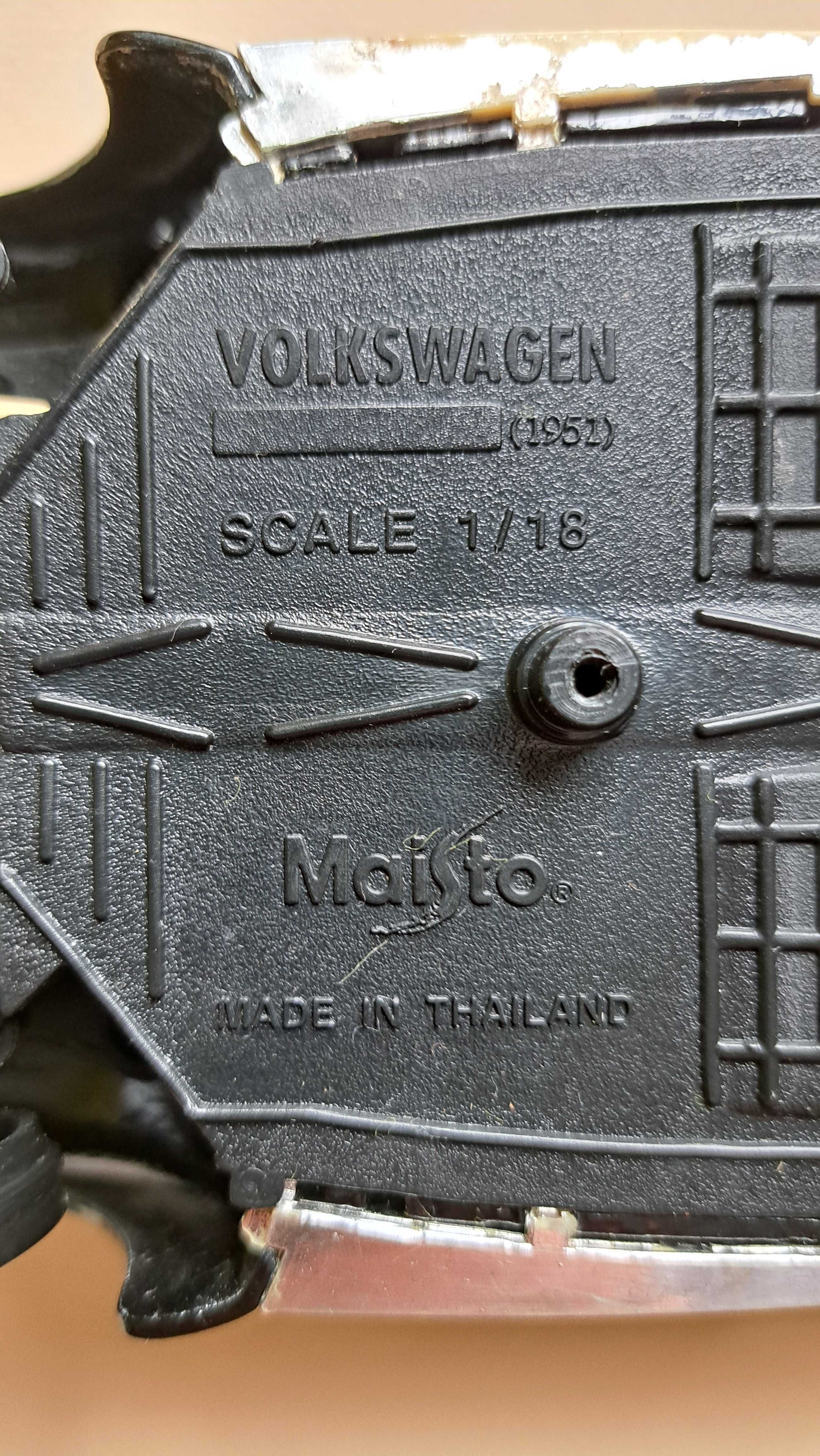 VW Garbus model metalowy skala 1:18 -uszkodzony