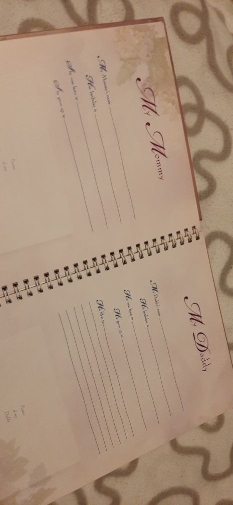 Dziennik urodzinowy. Rejestr urodzin notes