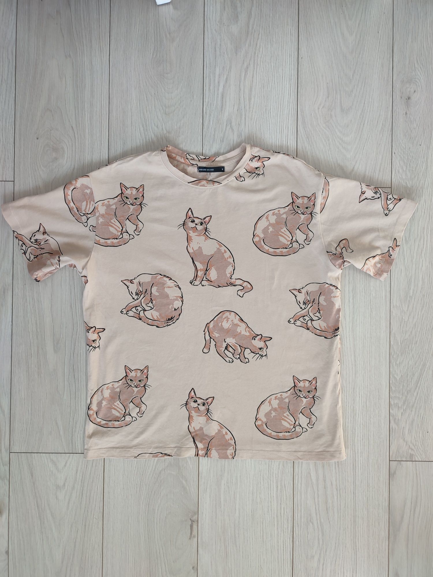 T-shirt dziewczęcy damska bluzka w kotki House rozm S 36