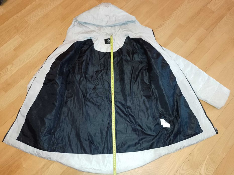 Kurtka dłuższa z kapturem zimowa szara rozm. M Carry