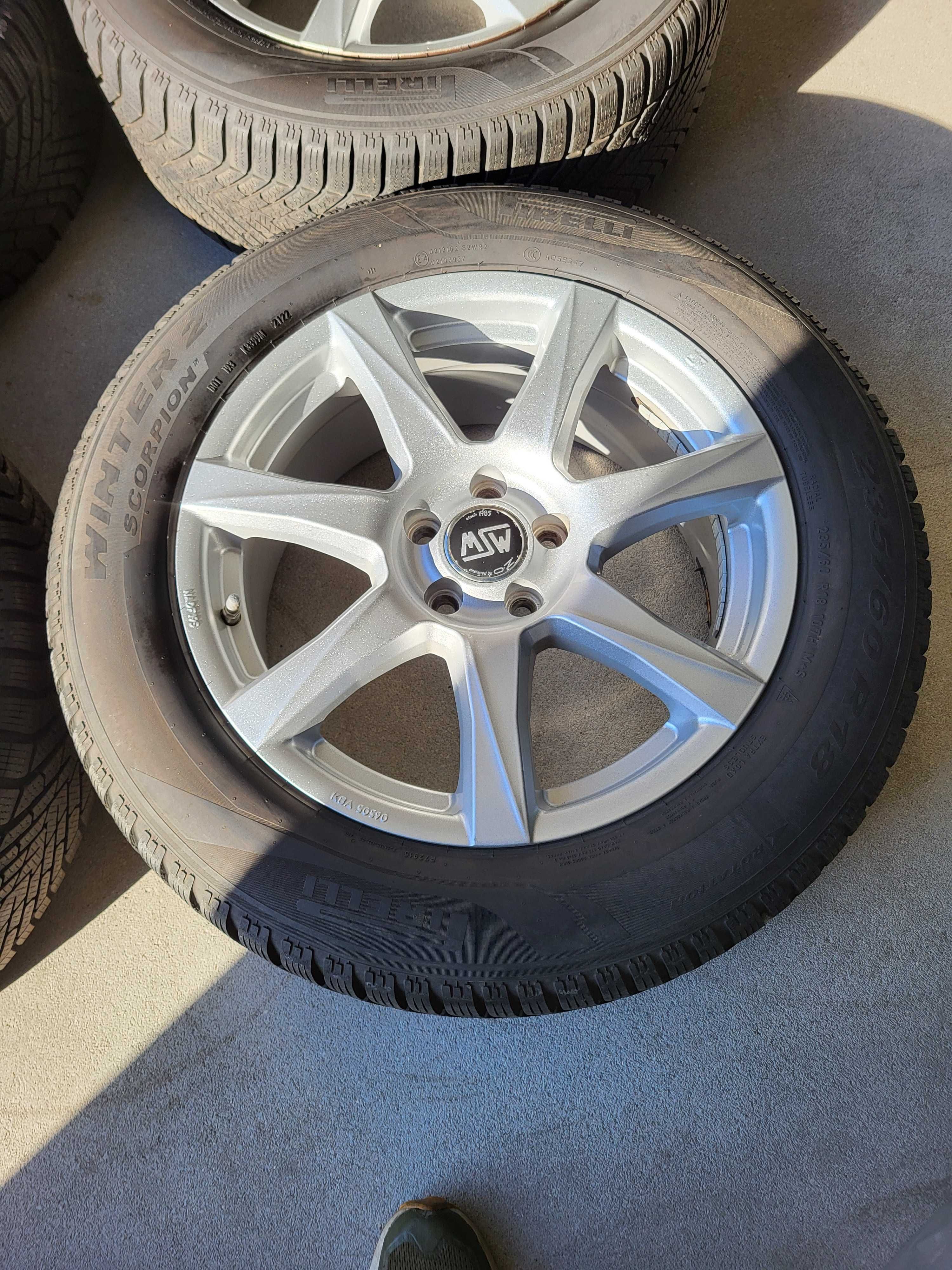 [k80] Koła zimowe 18 Cali 5x112 Pirelli 235/60/18 6mm 22r