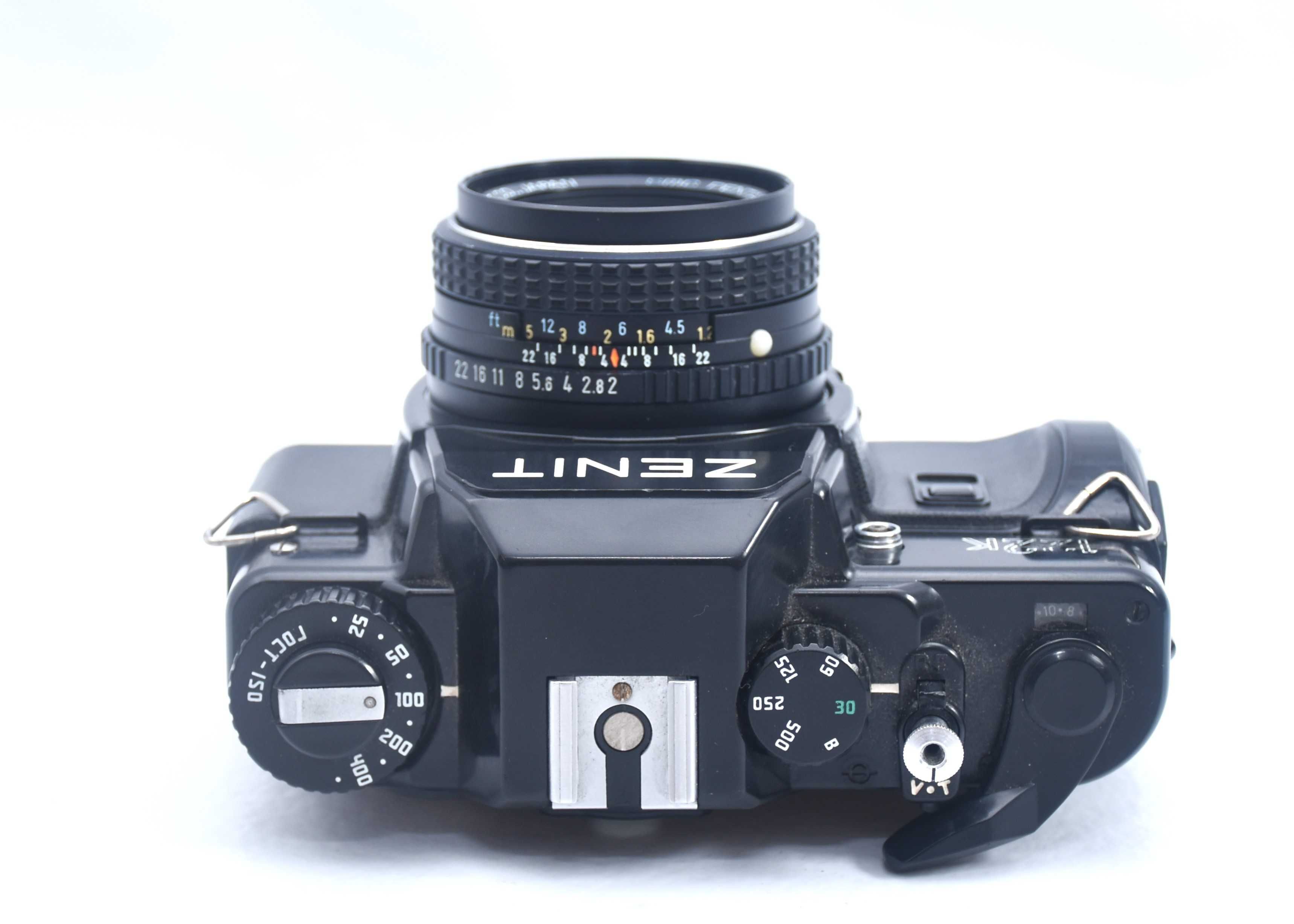 Zenith 122K com lente Pentax 50mm f\2 manual máquina analógica