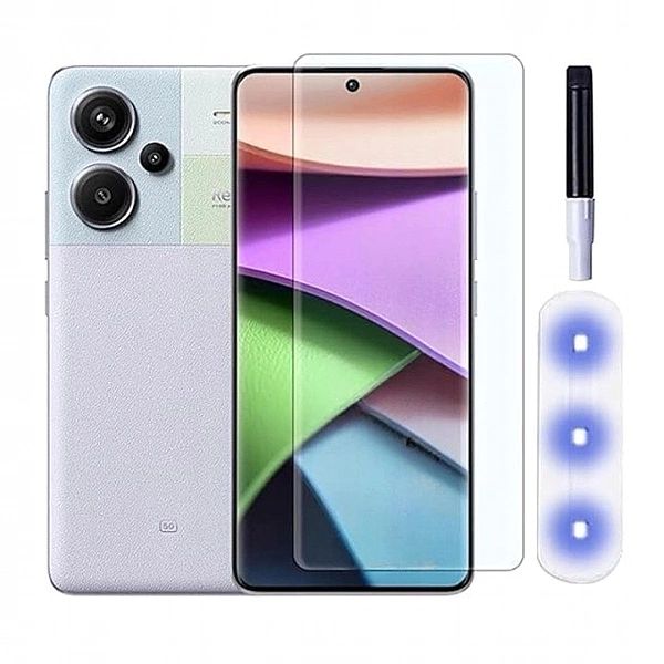 Szkło hartowane UV Xiaomi Redmi Note 13 Pro Plus Full Glue Braders