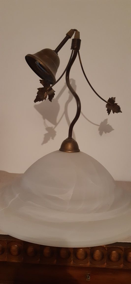 Piękny zestaw lampa z kinkietem