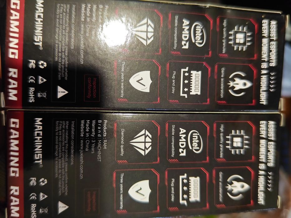 Оперативна пам'ять machinist 3200mhz 2 планки по 8 гб