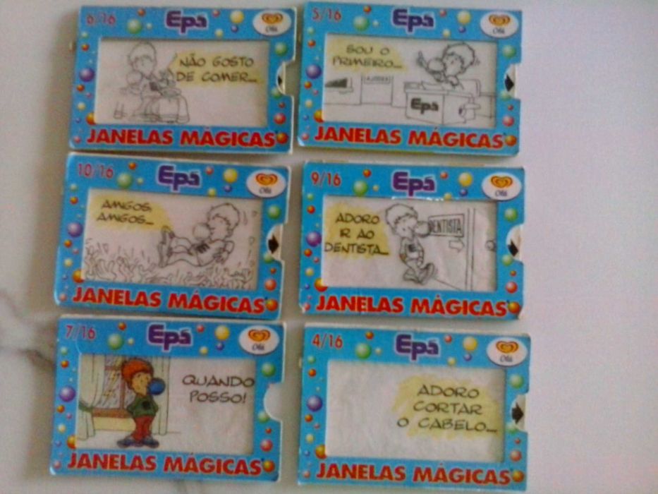 Tazos Pokémon, Janelas Mágicas EPA e Bolsa Kelloggs