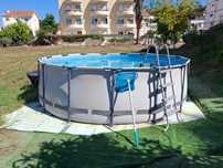 Piscina STEELPRO MAX Tubular 457x122CM com capacidade 16015L.