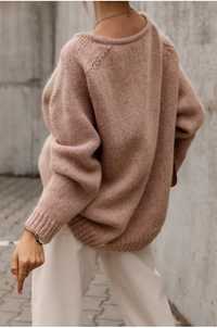 Moherowy Sweter Pudrowy Styl 303 Avenue Bunny The star