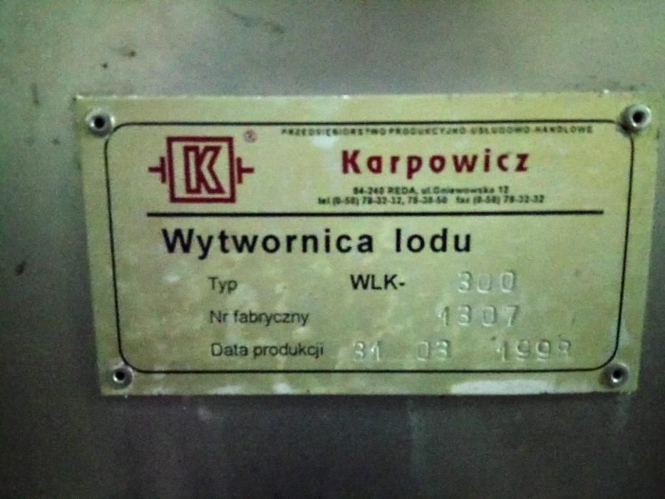 Wytwornica lodu Karpowicz Typ: WLK-300