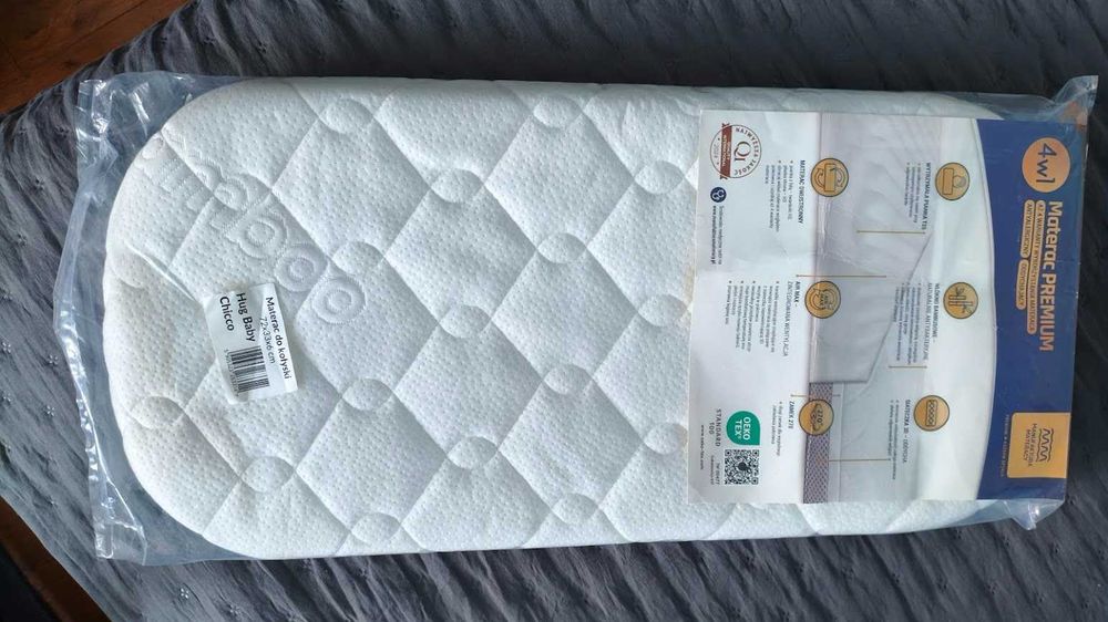 Materac do kołyski, do wózka PREMIUM 4w1