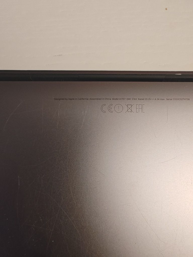 MacBook Pro A1707 ! i7 , 16GB RAM, SSD, Retina ! Sprzedam !