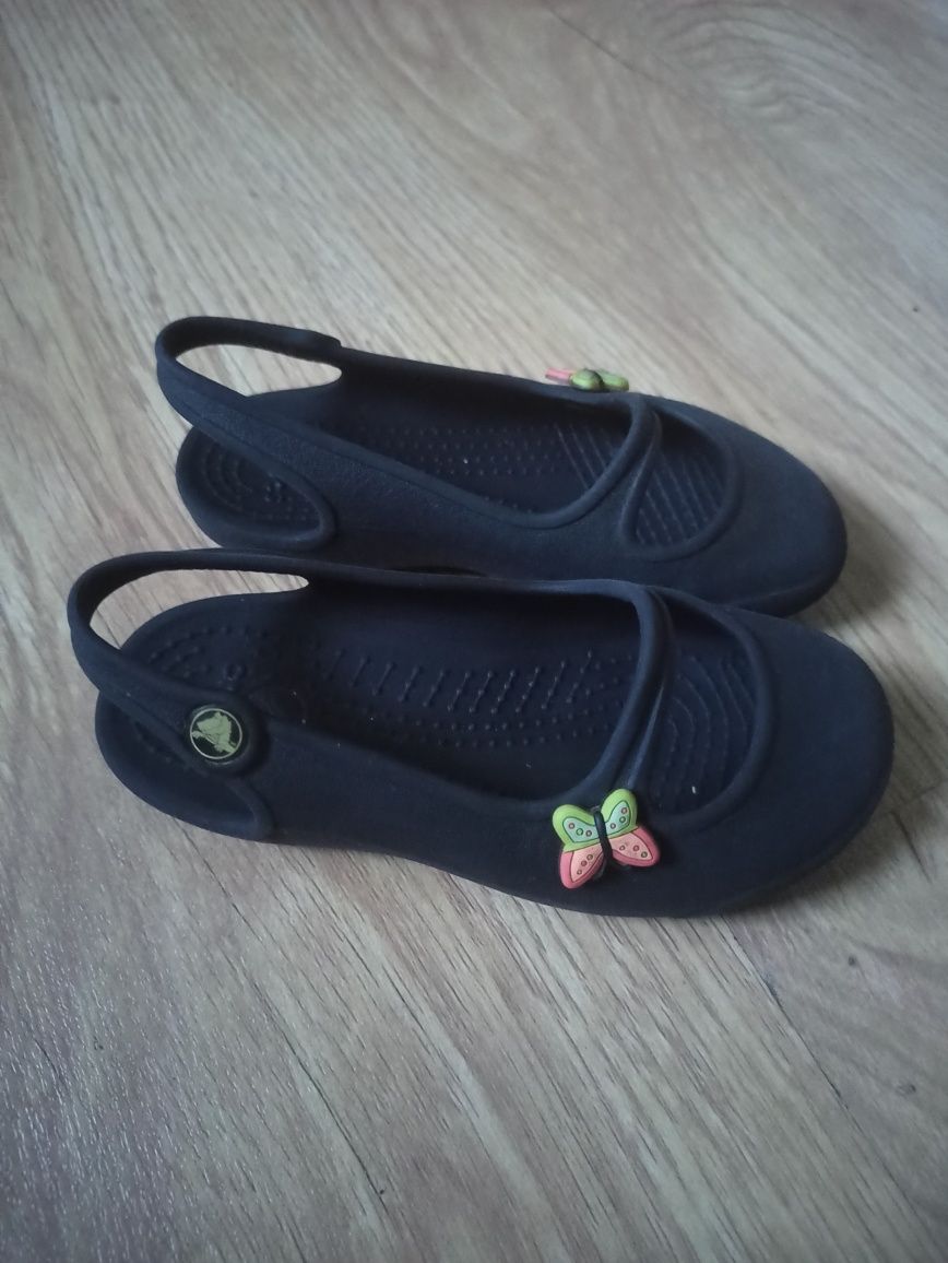 Крокси Crocs c9 шльопанці шльопки сандалі босоніжки чорні