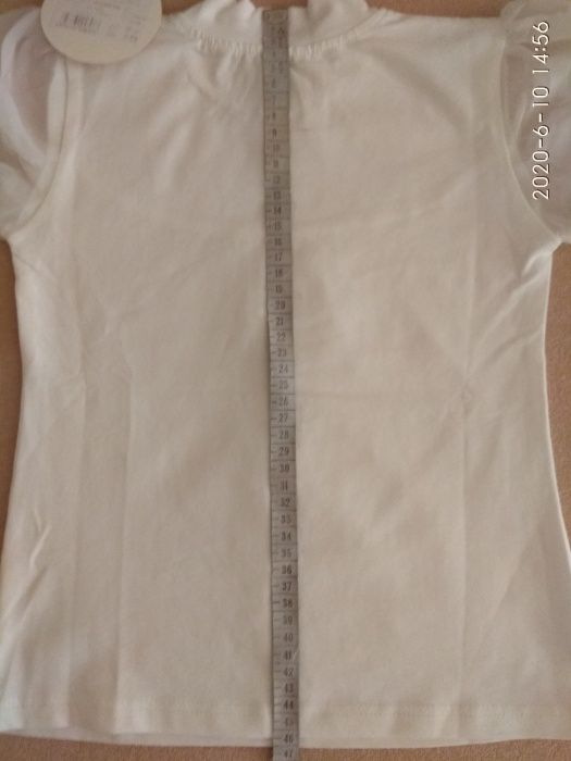 Новая школьная блузка, блузочка, кофта девочке на рост 128 см
