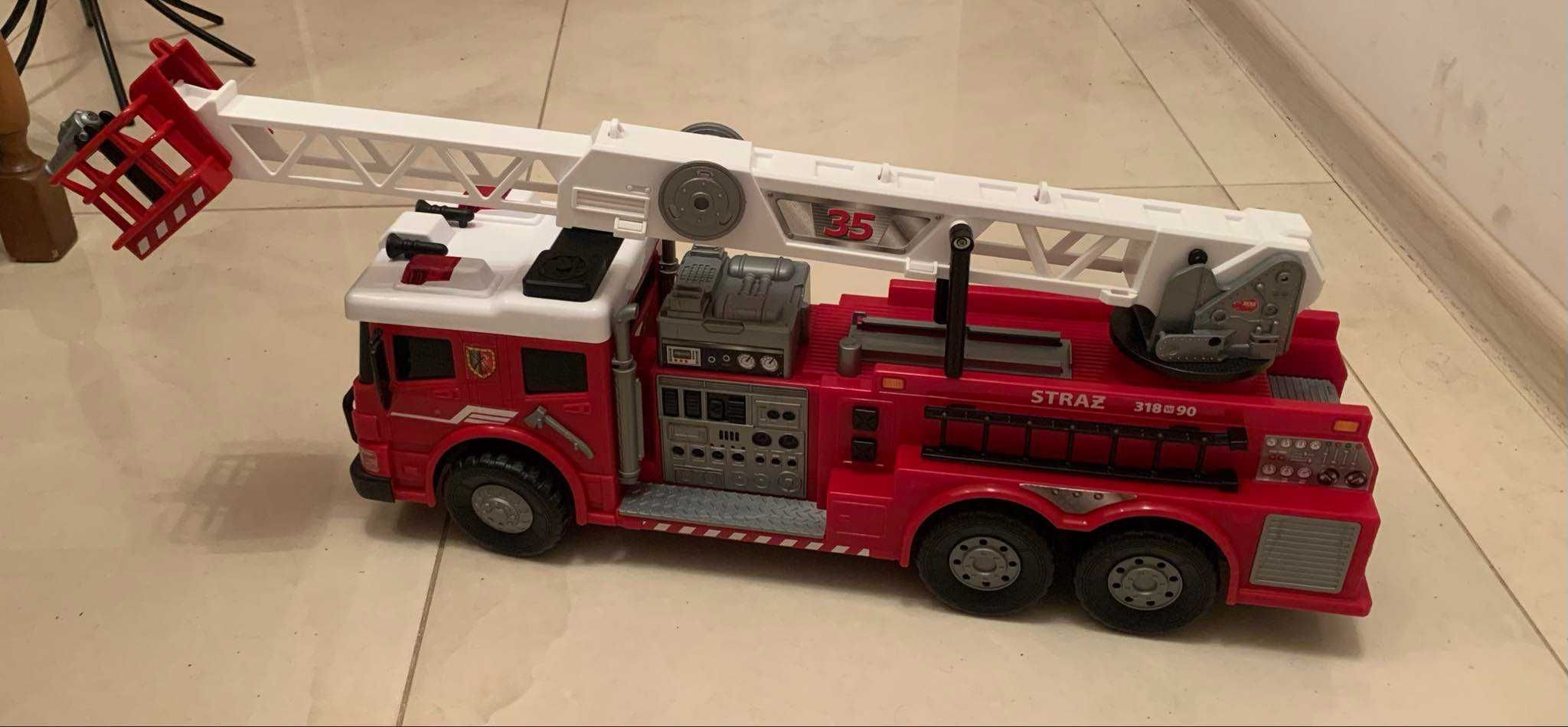 wóz strażacki, DiCKIE TOYS, duża zabawka - dobra cena