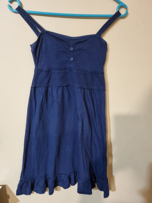 Sukienka granatowa 140 na ramiączkach