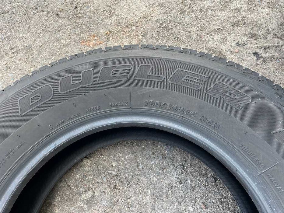 Bridgestone Dueler H/T 684 195/80R15 96S шини бу M+S 4 штуки