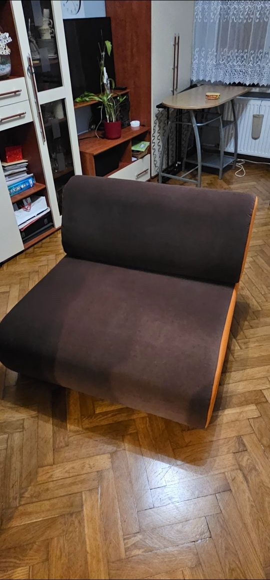 Sofa/Fotel Brązowo Pomarańczowa