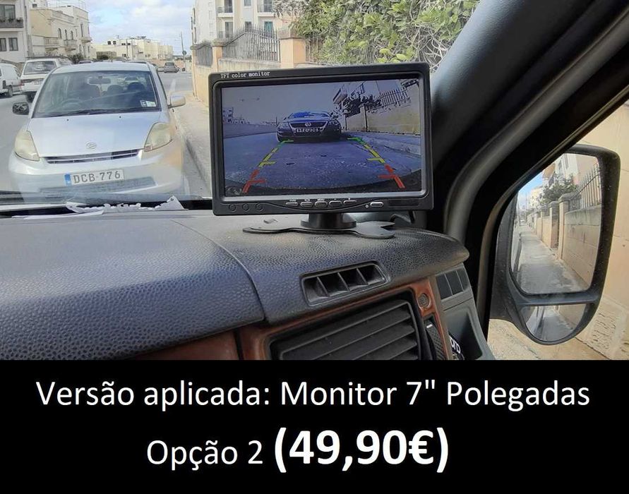KIT Monitor Estacionamento (Camera Traseira) - Marcha Atrás (SEM FIOS)