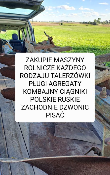 Pług agregat za ku pie płatnosć gotówką