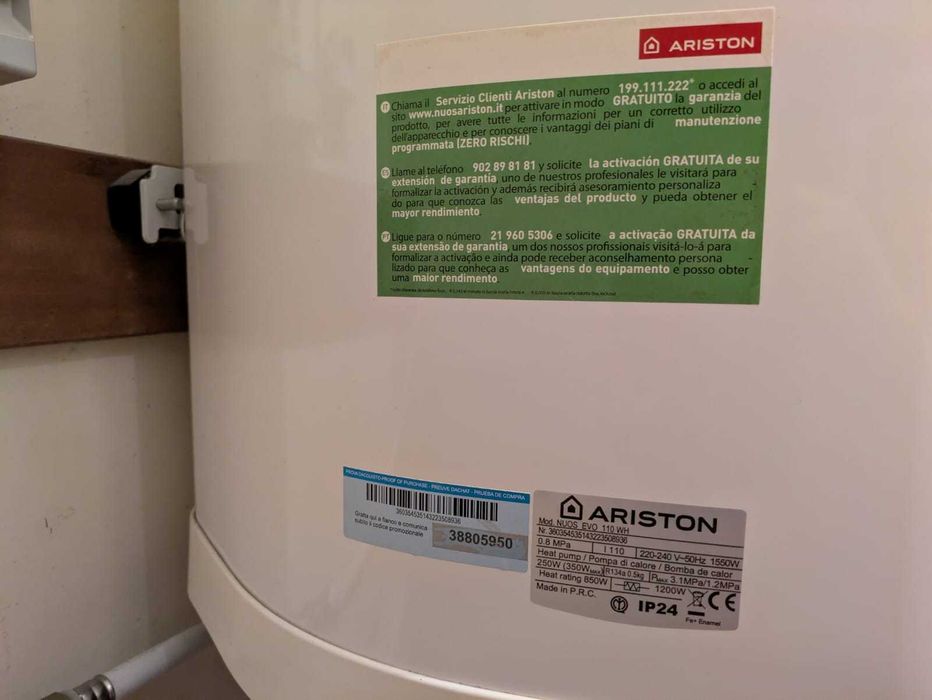 Bomba de calor AQS Ariston Nuos Evo 110