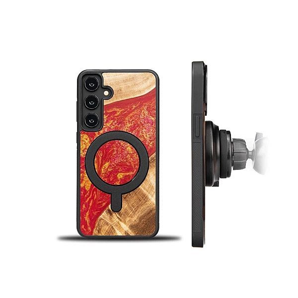 Etui Bewood Unique MagSafe Paris z drewna i żywicy na Samsung Galaxy S