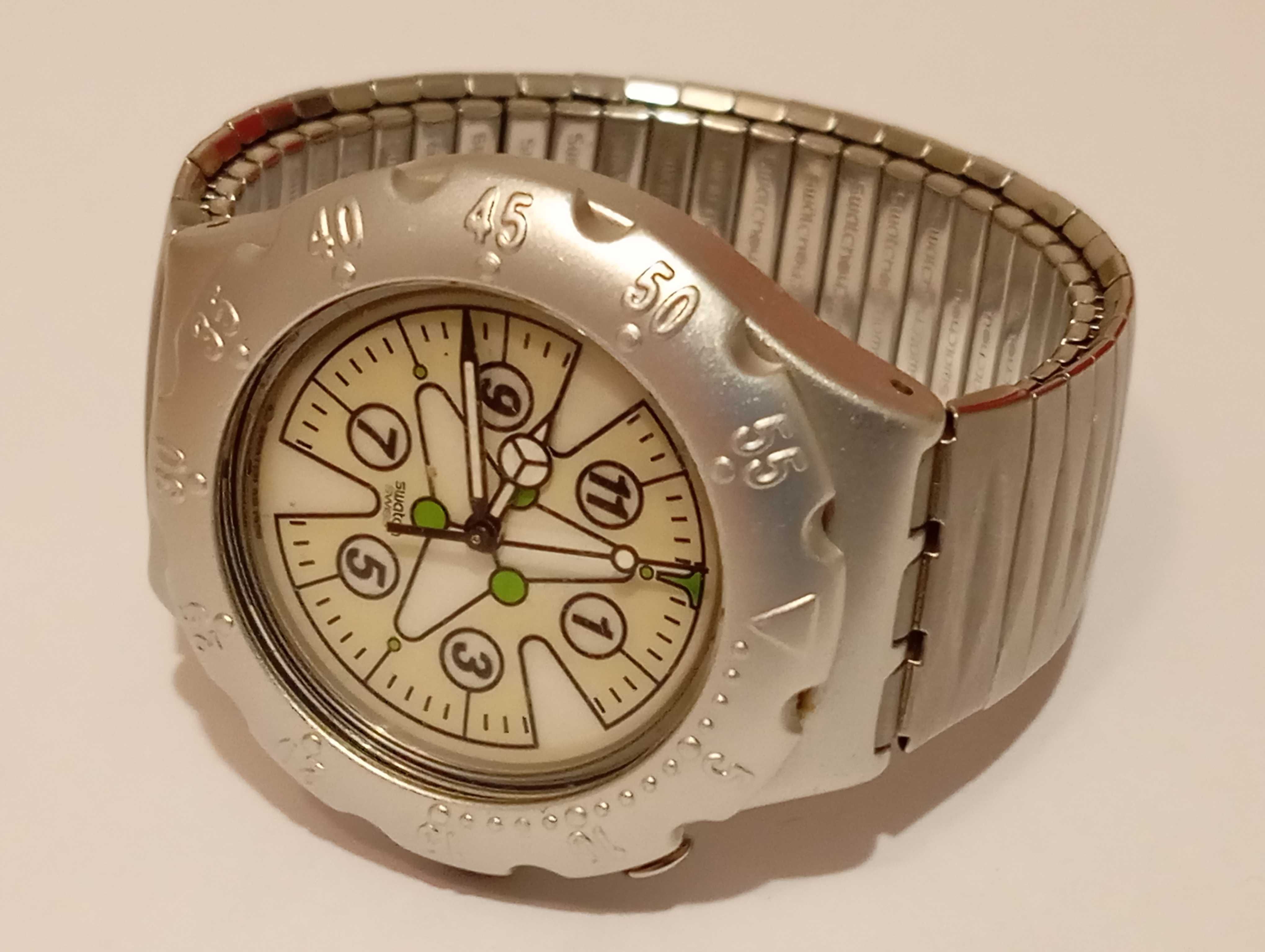 Zegarek Vintage Swatch - na elastycznej bransolecie