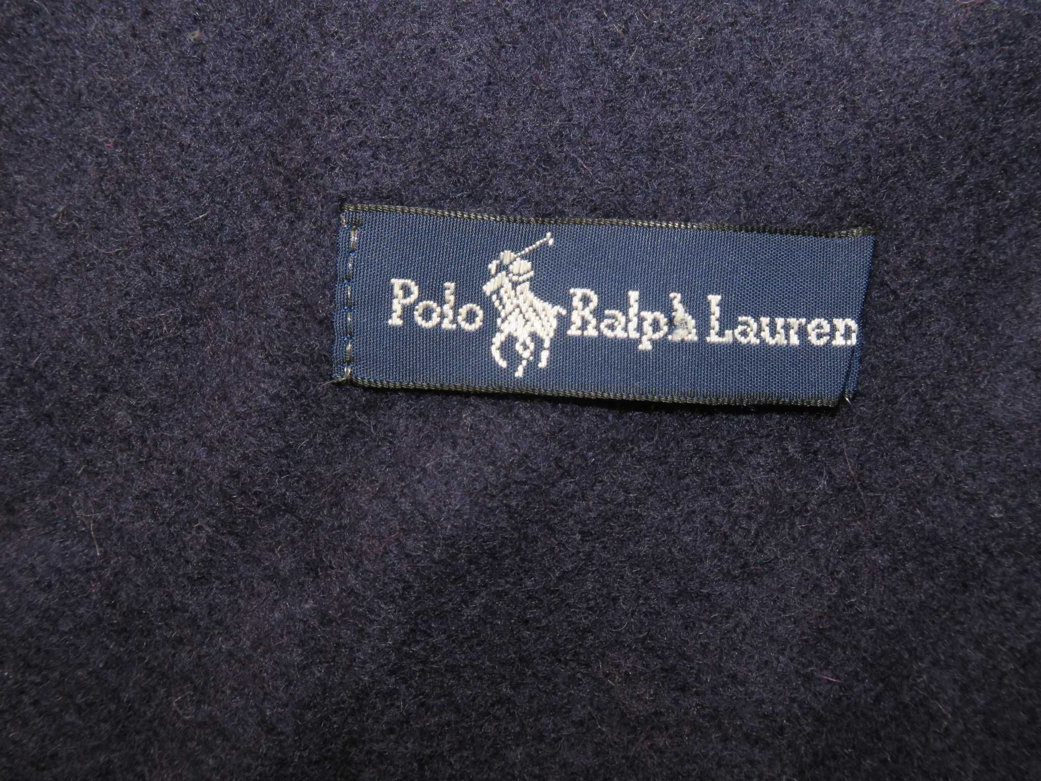 Ralph Lauren wełniany szal w loga monogram