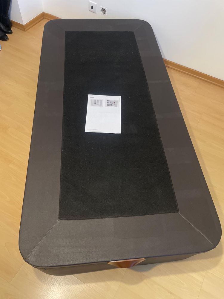 Somier 90x190 castanho escuro