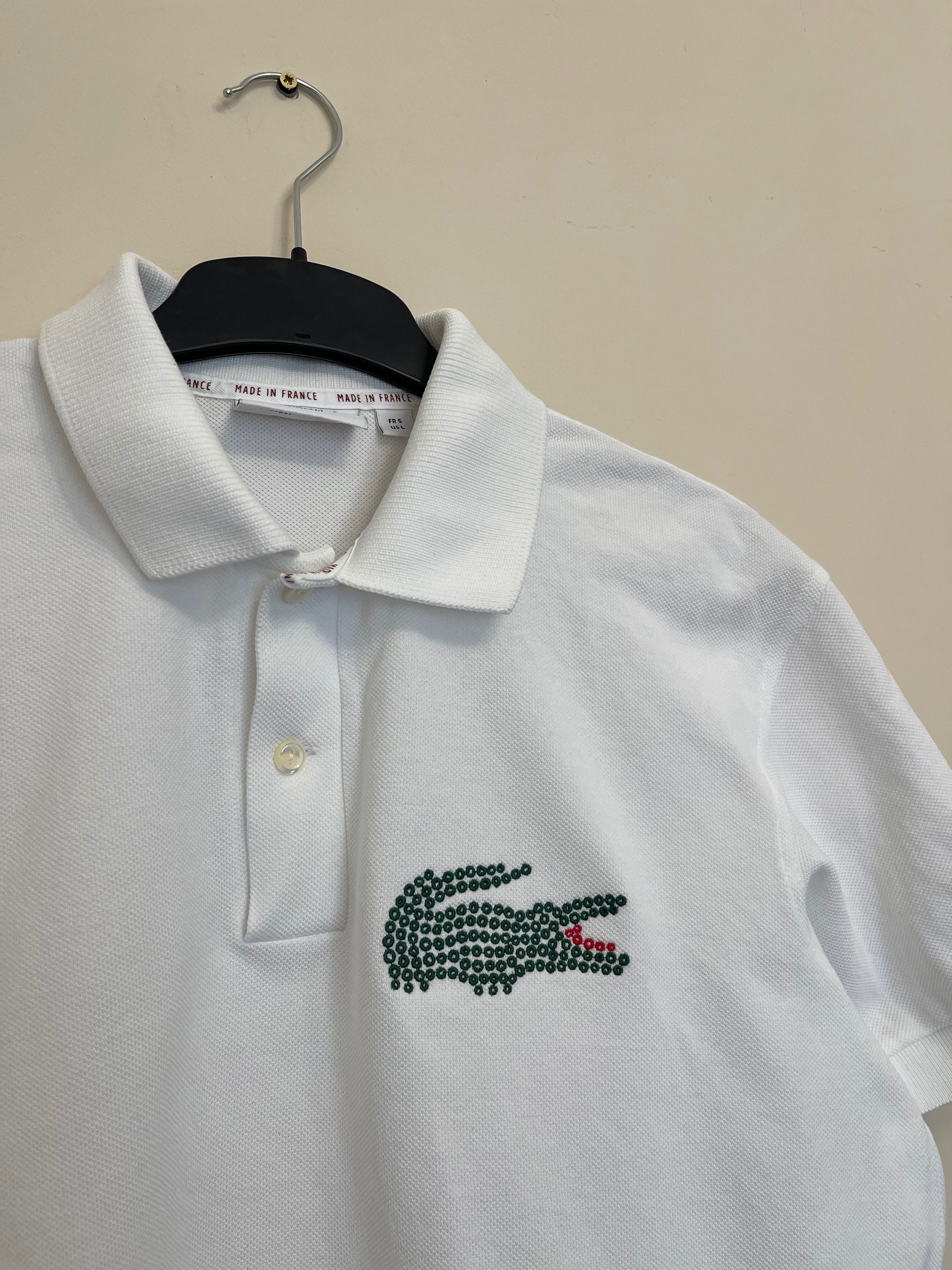 ОРИГИНАЛ Белоснежное Поло Lacoste Classic Fit Made In France