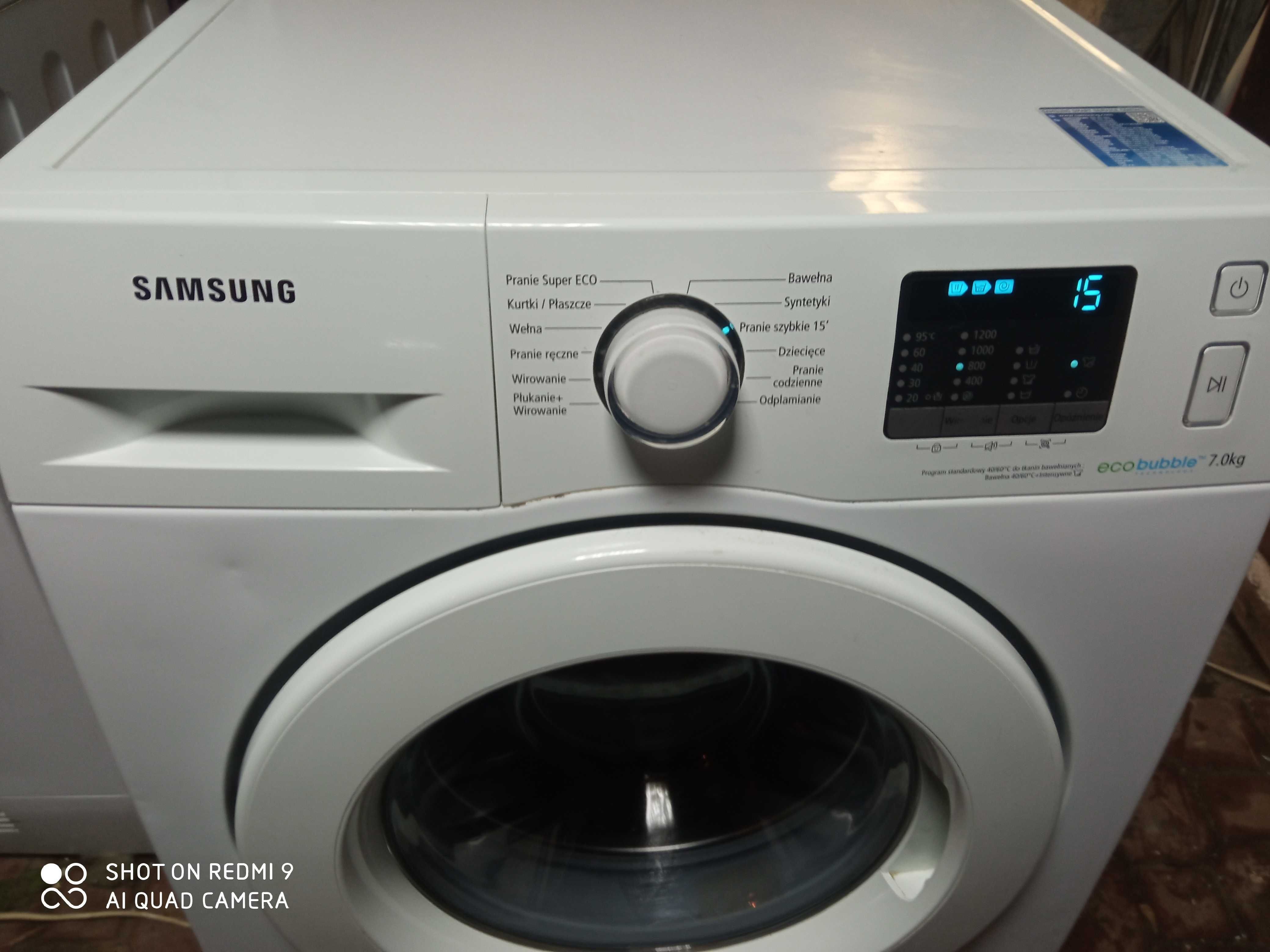 Pralka Samsung Eco bubble 7 kg dowóz sprawna