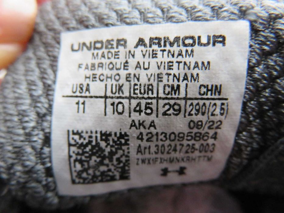 Кроссовки Under Armour Charged Bandit TR 2.Размер 45(29см)
